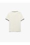 Contrast Detailed Cotton Pique Fabric Short Sleeve Slim Fit Polo Neck T-Shirt - 2