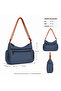 Women's Shoulder Bag Multi-Compartment Zippered Daily Use Stylish Crossbody Bag - 4