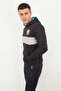 Black Hooded Kangaroo Pocket Sweatshirt - 6