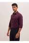 Men's Maroon Tailored Fit Solid Formal Shirt for Every Occasion - 3