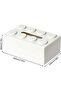 Building Block Tissue Dispenser,White,Decorative,for Home Office Bathroom,Easy Refill - 6