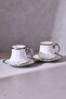 Cihangir Silver 2-Person Coffee Cup Set