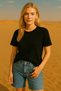 Tricou basic cu guler rotund