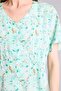 Relax Fit V-Neck Printed Short Sleeve Shirt H3455Ax26Sm - 4