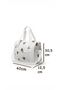 Teddy Bear Patterned Baby Bottle and Card Holder Soft Textured Mother Baby Care Bag Gray 7067 - 4