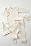 Pure 4 Piece Baby Long Sleeve Cotton Bodysuit Pajama Set Newborn Mini Set Kids Gift Set