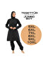 Fully Covered Jumbo Size Women's Tight Swimsuit Set