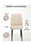 Washable, Lycra, Velvet Oval Chair Cover