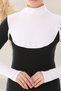 Women's Islamic Clothing Combed Cotton Sleeve-Collar Set of 2 - White - 4