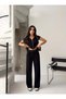 Women's Modal Fabric Parachute Detailed Zippered Vest Set - 3