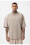 Washable Oversized T-Shirt with Chain Detail - 2