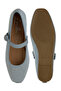 Women's Classic Denim Pin Buckle Ballerinas in Blue - 5