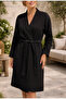 Double Layered Thin Muslin Fabric Women's Dressing Gown / Kimono - 2