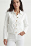 Beyaz Denim Ceket - 3