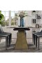 Metal Extendable Dining Table Grey - 4