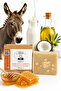 1 kg Honey Donkey Milk Soap 100 Gr |   Natural Moisturizing Handmade Soap Set
