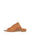 Tan Leather Women's Flat Slippers 01Wu7602 - 4