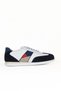 Navy Blue Suede-White Marsel Men's Casual Shoes 07Ma2004Grd18