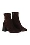 Brown Suede-Stretch Women's Heeled Boots 42Wb6310 - 2