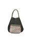 Khaki Suede Women's Shoulder Bag - 5