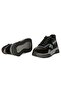 Women's Black Suede Leather Sports Shoes - 6
