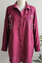 Bordo Oversize Silver Embroidered Tunic Shirt - 3