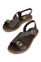 , Women's Genuine Leather Sandals 1611020Z5407 Brown - 7