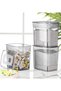 Advantageous Set of 12 Labeled Strips Mega Size Food Storage Container 3.5 Liter Anthracite - 5