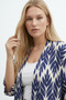 Patterned Kimono Cardigan 2-Piece Top and Bottom Set Wrinkled Fabric Summer 2Xl-6Xl Oversize - 3