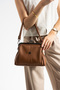 Tn-206 Scholar Women's Shoulder Bag Clip Hand Bag Crossbody Bag Taba - 3