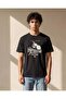 Men Black Printed T-Shirt