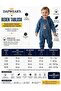Unisex Child Baby Denim (JEANS) Printed Hooded Romper Jumpsuit (3/6/9/12/18/24) Months - 3