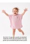 Muslin Organic Seahorse Detailed Standard Size Baby Girl Bathrobe, Suitable for 1-5 Years Old - 2
