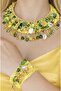 Handmade,Women'S,Necklace and Bracelet Suit with Collar,Needlework Crystal Bead Sand Bead - 2