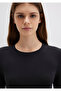 Crew Neck Black Crop Sweater Crop / Short Cut 1710474-900 - 6
