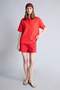 100% Cotton Regular Fit Muslin Short Sleeve Red Shirt F0884Ax25Sm - 2