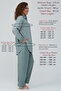 Plus Size Women's Spring and Summer Viscose Tencel Fabric Pants and Shirt Double Stone Mother Set - 4
