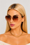 New Season Women's Sunglasses Square Crystal Cut Uv400 Protected - 4