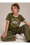 Organic Cotton New Season Women's Velvet College Logo T-Shirt - 3