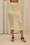 Sorcha Yellow Transparent Shirt Skirt Suit - 8