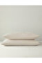Novella Premium Cotton Textured 2-Piece Pillowcase 50X70 cm Cream - 3