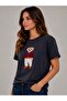 Women's Teddy Bear Printed T-Shirt - 3