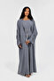 Armina Stringed Abaya – Elegant Tie-Sleeve 3-in-1 Set with Inner Dress & Matching Hijab - 3