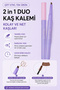 Square Dual Brow Pencil and Eyebrow Mascara 2-in-1 Natural and Long-Lasting Eyebrow Product - 2