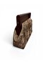 Wooden Scholar Clutch/Portfolio (Hand/Shoulder Bag) Brown - Copper-Toned Patterns - 4