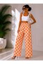 Energetic Patterned High Waist Cool Fit Wide-Leg Pants - 3