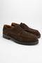 Men's Brown Genuine Suede Lace-Up Shoes - Cresta - 3
