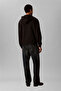 Long Sleeve Eu 350 Terry Monogram Full Zip Hooded Men's Black Tracksuit Top Lv04 - 3