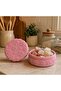 Floral Cotton Box Organizer Cute Gift 7X4 cm / Turkish Delight Box, Gift Box - 3