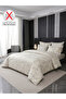 4-Pcs Printed Duvet Cover Set Queen Size 200x230cm, Brushed Microfiber Fabric (Without Filler) - 5